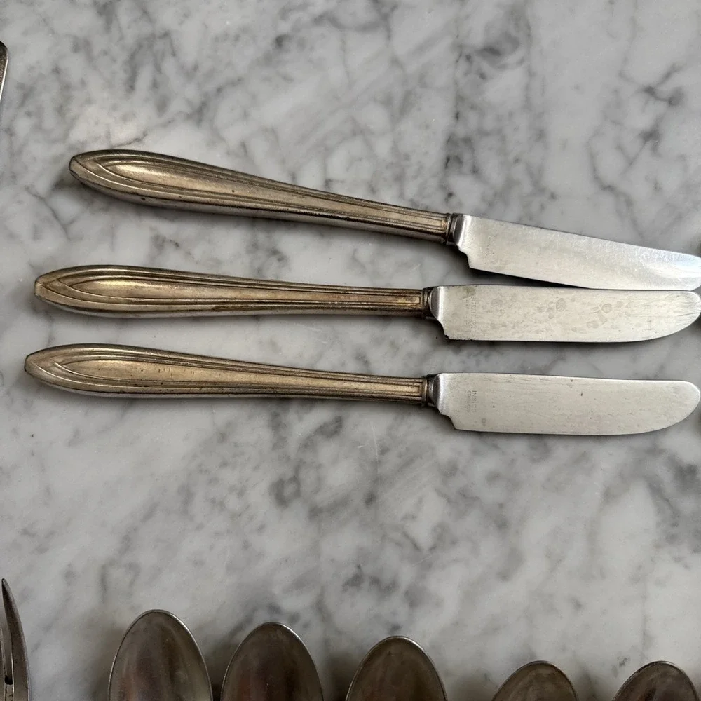 International Silver SILHOUETTE Stainless Steel Flatware-42 Piece-6 Pc Pl